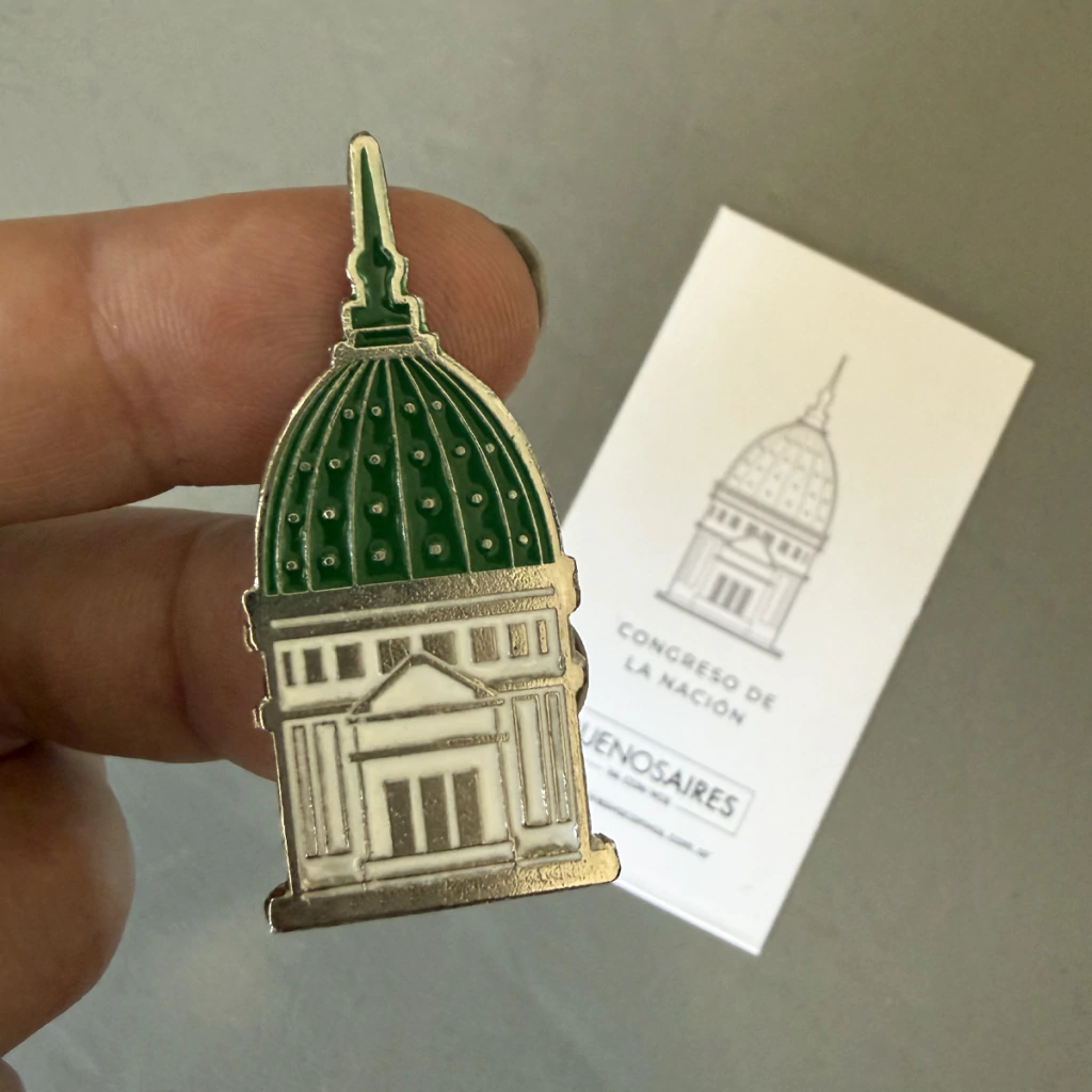 National Congress Enamel Pin