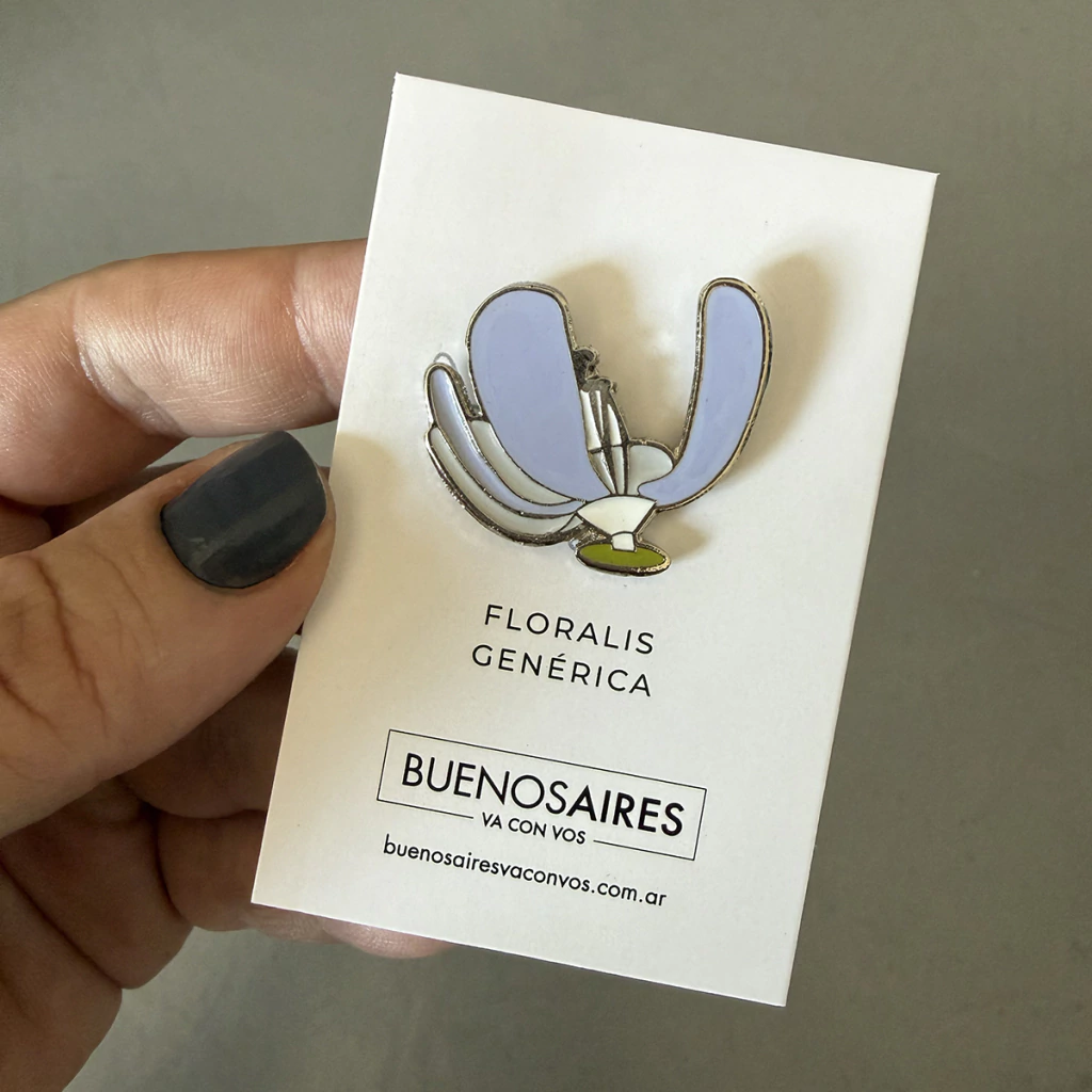 Pin's en émail Floralis Genérica – Image 2