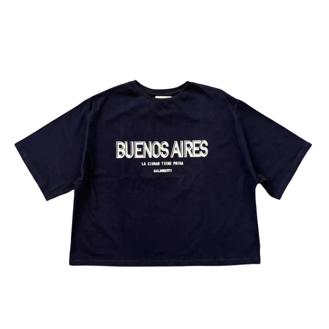 Remera Buenos Aires azul marino